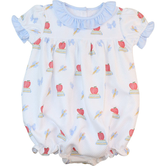 Blue And White Honeycomb Back To School Bubble