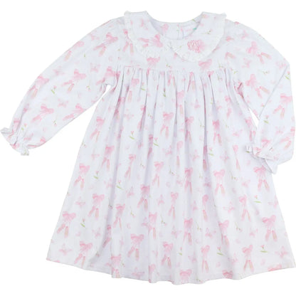 Pink Ballet and Bow Knit Dress