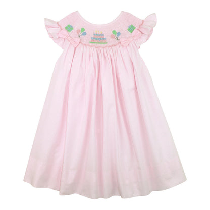 Pink Gingham Smocked Birthday Dress – Cecil Lou