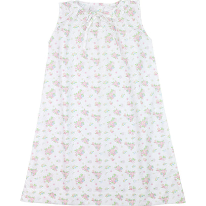 Pink Pastel Floral Bouquet Nightgown  Smocked Threads