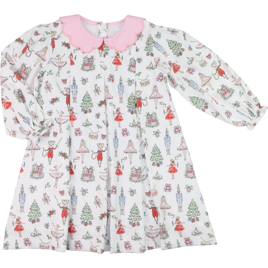 Ballerina Nutcracker Corduroy Dress