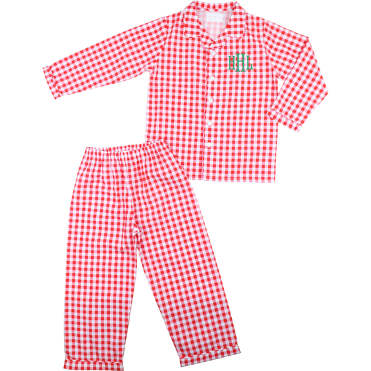 Red And White Check Pajamas