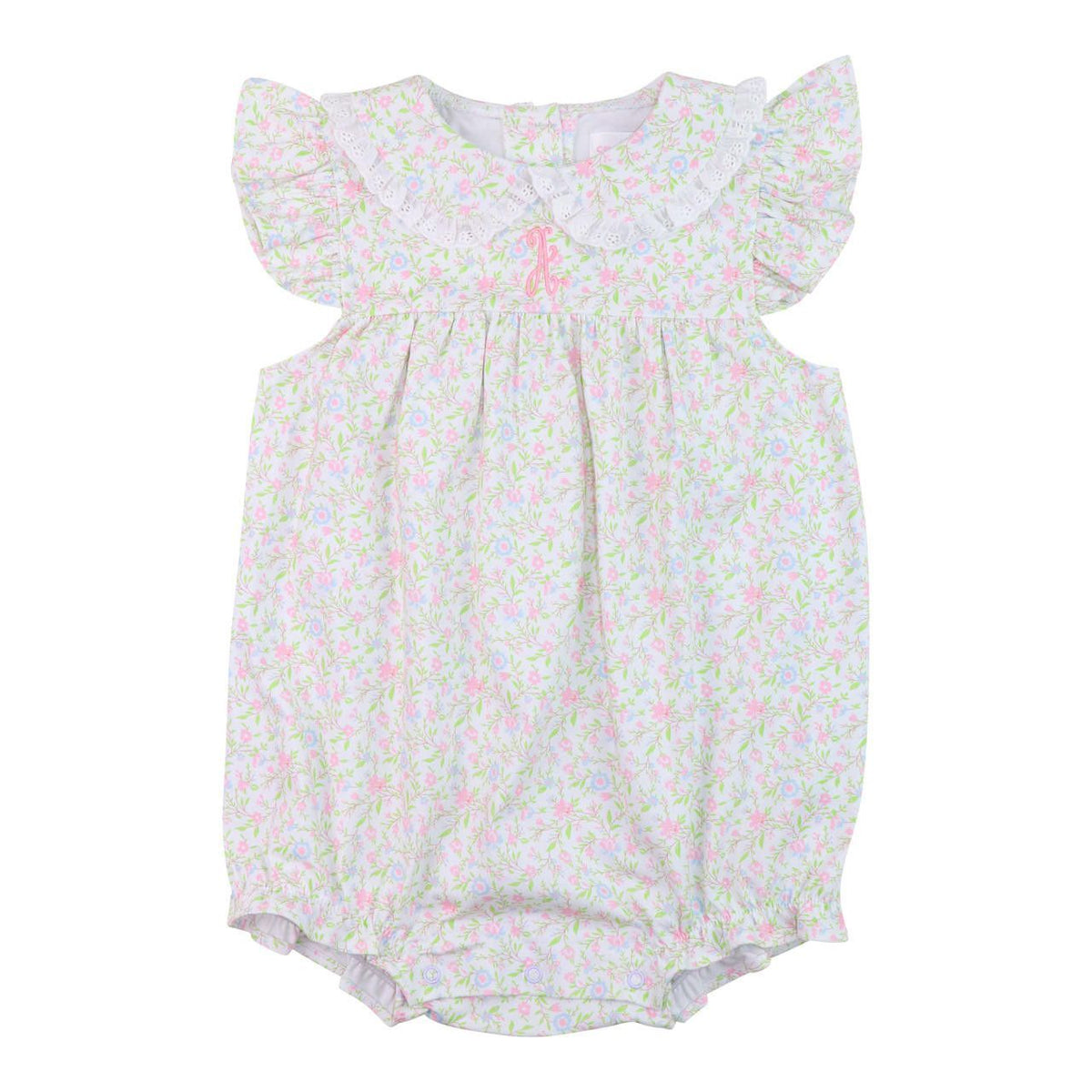 summer Pink Petite Floral Knit Bubble