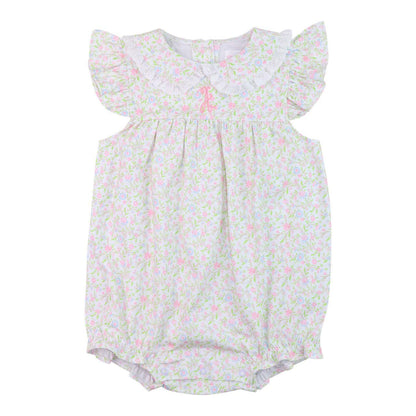 summer Pink Petite Floral Knit Bubble