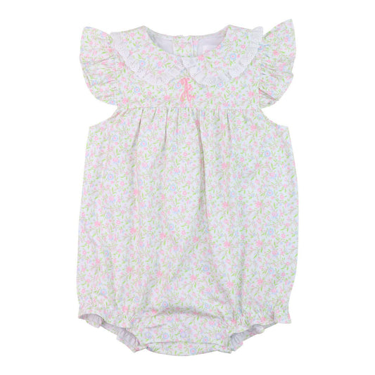 summer Pink Petite Floral Knit Bubble
