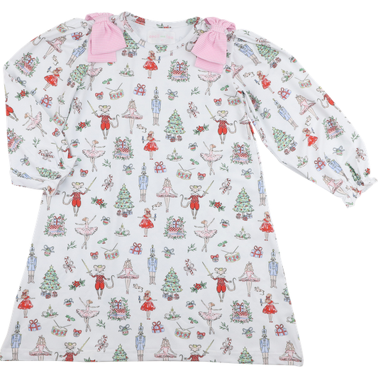 Nutcracker Ballet Knit Bow Dress