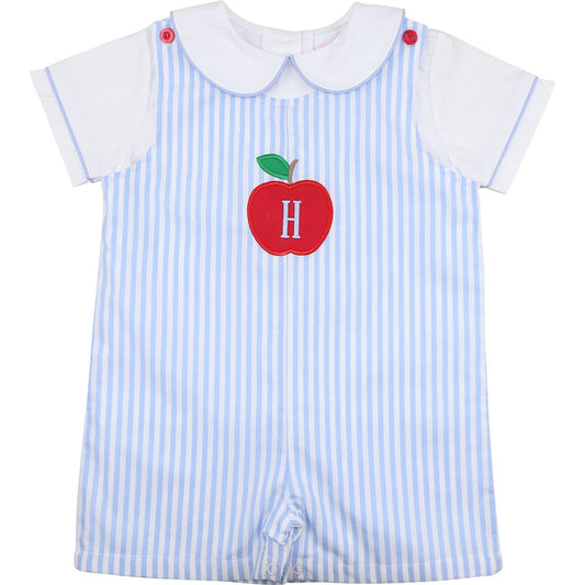 Blue Striped Apple Jon Jon Set