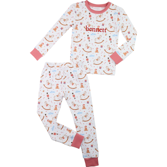Nutcracker And Rocking Horse Knit Pajamas