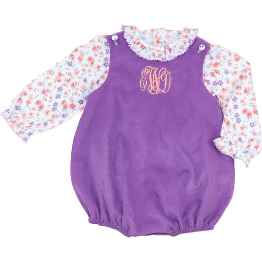 Lavender Floral Corduroy Bubble Set
